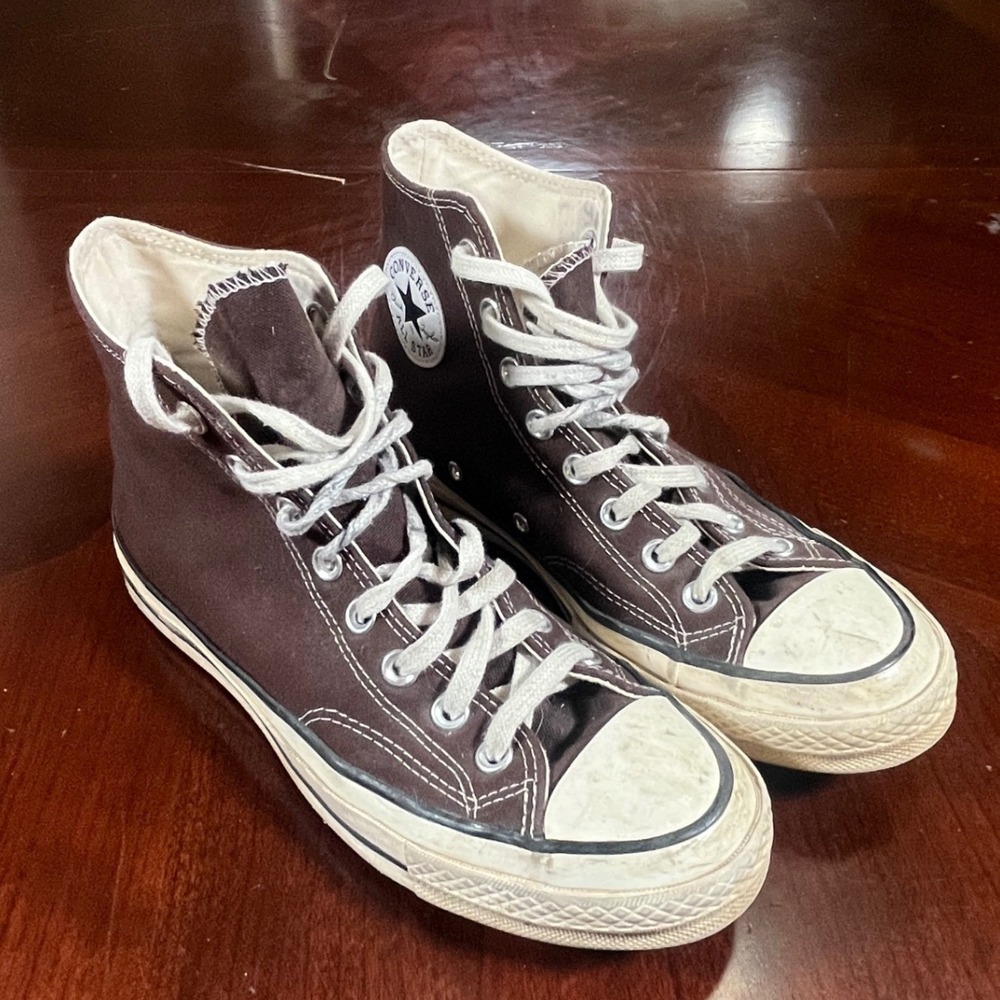 Converse Chuck Taylor All Star 70 High Top Brown Canvas Sneakers 170551C Mens 7 - Picture 2 of 14